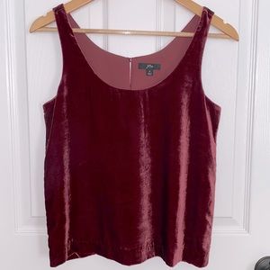 J.Crew Women’s velvet Tank Top Size 0